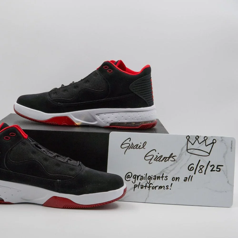 JORDAN Max Aura 2 Black Gym Red Sz 13. ** NEW WITH BOX.**